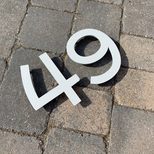 Individual House Number (Digit) Sign 20 cm tall - Kreativ Design Ltd 