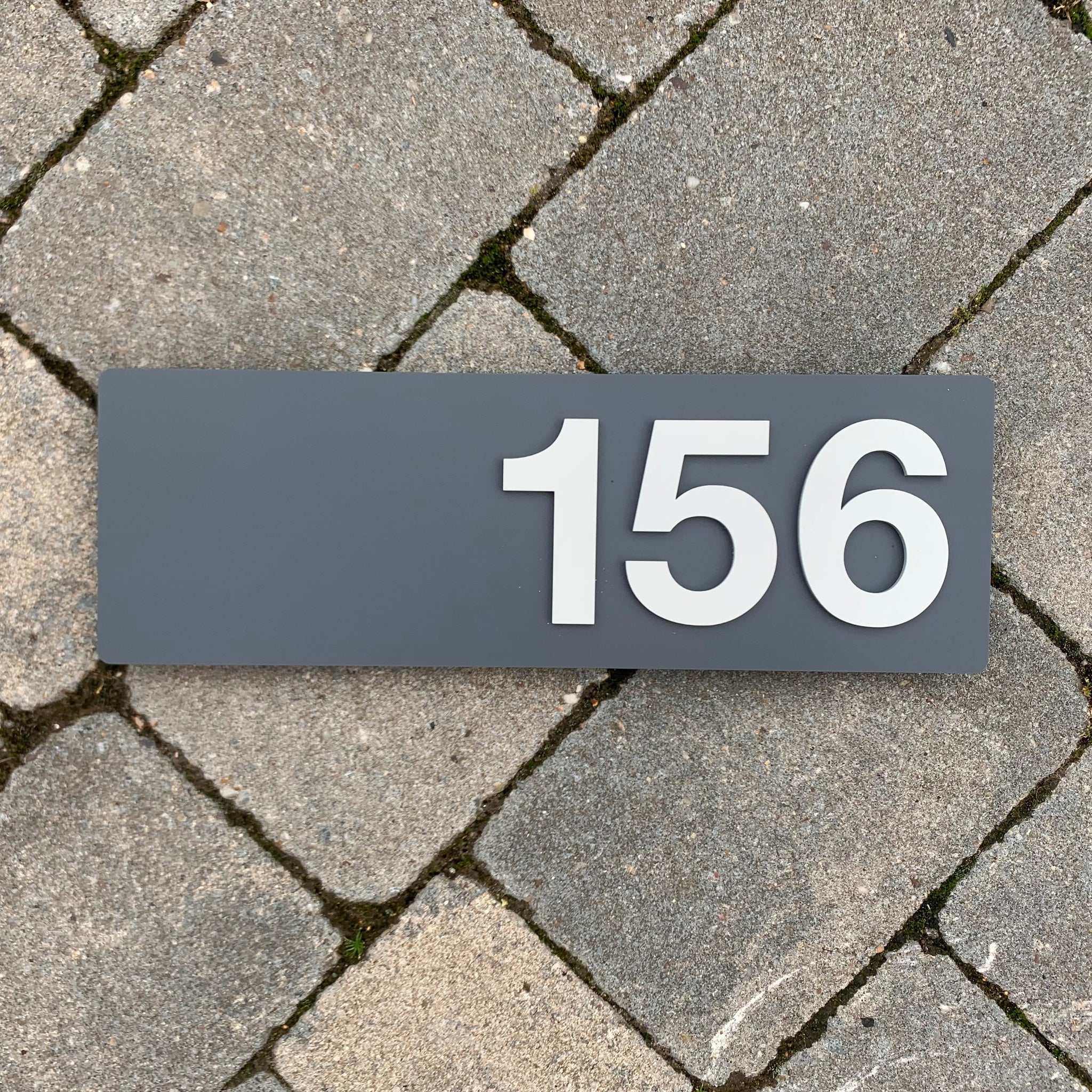 Modern 3D Digit House or Door Number Sign 30 cm x 10 cm – Kreativ ...