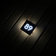 Illuminated LED Modern 3D Number Sign - Backlit Square House Sign ...