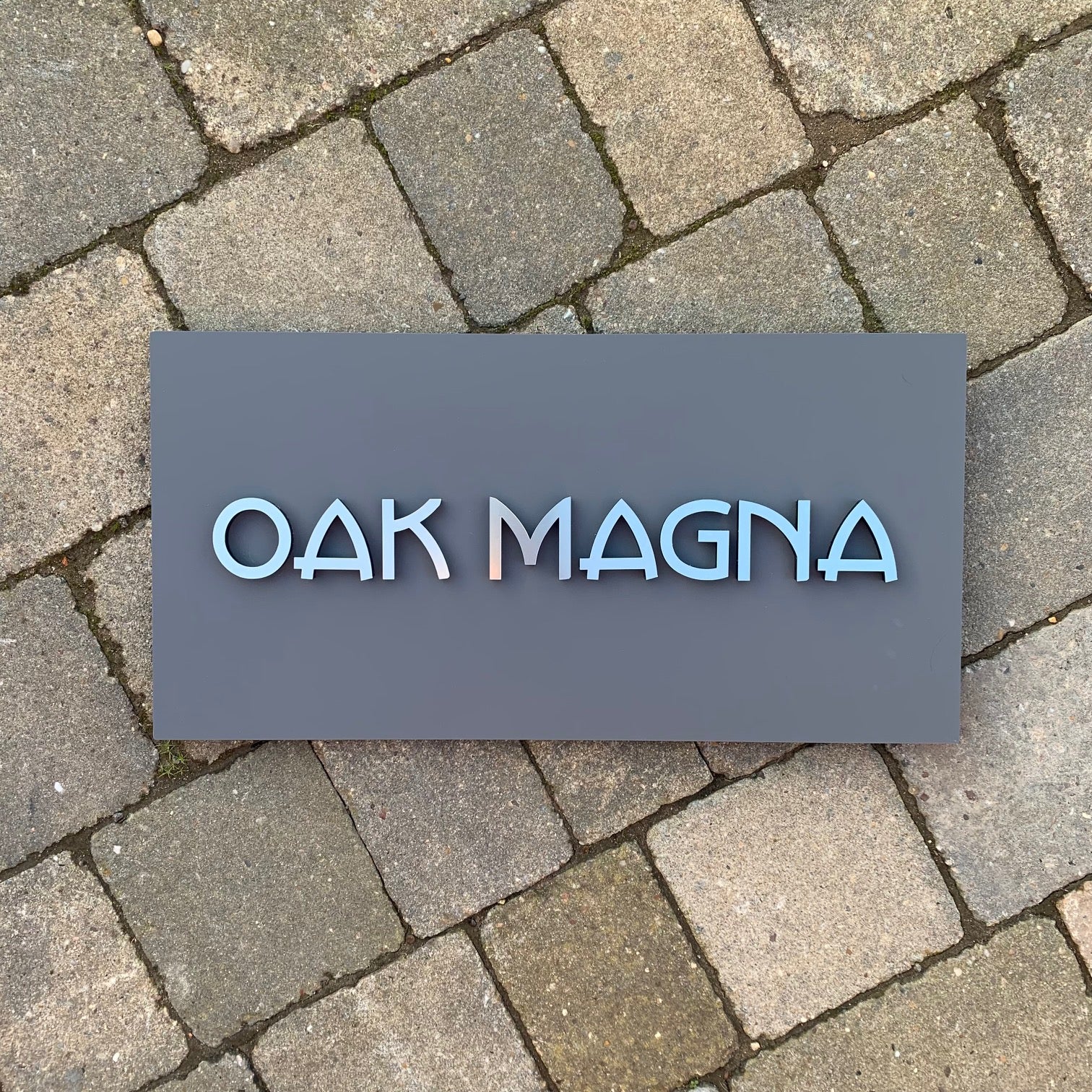 Large Modern 3D Stand Out Bold Lettering House Name / Address Sign 40 ...