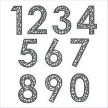 Carica l&#39;immagine nel visualizzatore di Gallery, New Design Geometric House Number Digit Sign - Kreativ Design Ltd 