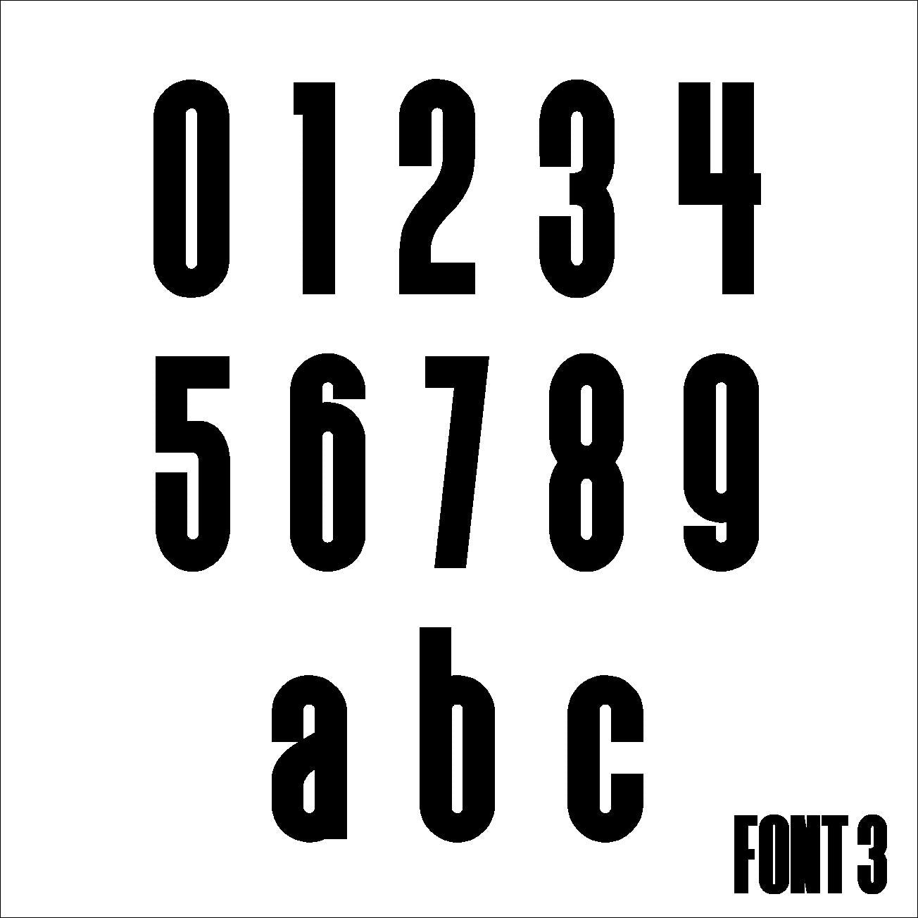 Numbers Sign Color. Individual Extra Large Individual House Number Sign 40 cm tall – Kreativ Design Ltd