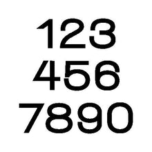 Afbeelding in Gallery-weergave laden, New Rectangle House Number Sign with stand out 3D Digits 15 cm x 30 cm - Kreativ Design Ltd 