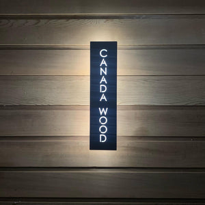 New Size! Large Illuminated LED House Name Sign | Modern Bespoke Backlit Address Plaque - Kreativ Design Ltd 