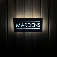 Carica l&#39;immagine nel visualizzatore di Gallery, Large Illuminated LED Modern House Address Sign | Bespoke Address Plaque 40 x 20 cm - Kreativ Design Ltd 