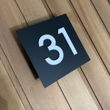 Laden Sie das Bild in den Galerie-Viewer, NEW SIZE Modern 3D Illuminated LED House Number Sign - 2 Sizes available - Kreativ Design Ltd 