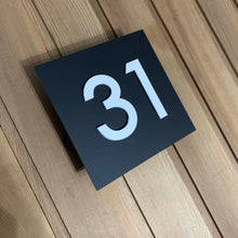 Load image into Gallery viewer, NEW SIZE Modern 3D Illuminated LED House Number Sign - 2 Sizes available - Kreativ Design Ltd 
