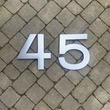 Carica l&#39;immagine nel visualizzatore di Gallery, Extra Large Individual House Number Sign 40 cm tall - Kreativ Design Ltd 