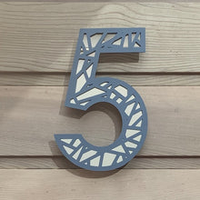 Carica l&#39;immagine nel visualizzatore di Gallery, New Design Geometric House Number Digit Sign - Kreativ Design Ltd 