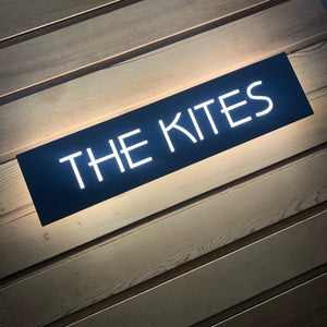 New Size! Large Illuminated LED House Name Sign | Modern Bespoke Backlit Address Plaque - Kreativ Design Ltd 