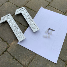 Afbeelding in Gallery-weergave laden, New Design Geometric House Number Digit Sign - Kreativ Design Ltd 
