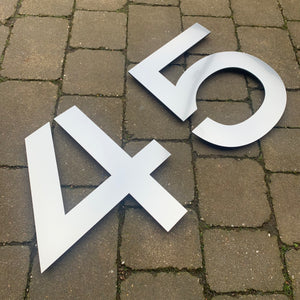 Extra Large Individual House Number Sign 40 cm tall - Kreativ Design Ltd 