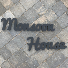 Laden Sie das Bild in den Galerie-Viewer, Modern House Name Word Sign Handwriting Style - Kreativ Design Ltd 
